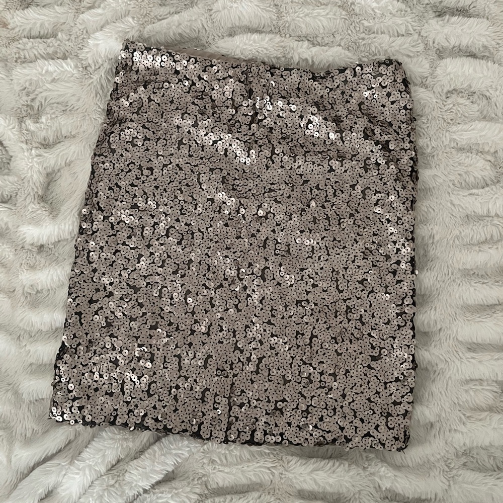 Cotton On Sequin Silver Skirt